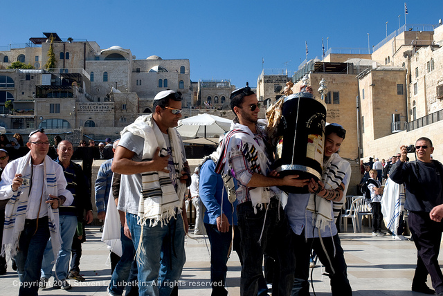 Bar mitzvah at Western Wall, Jerusalem. (Steve Lubetkin Photo/Used by permission)