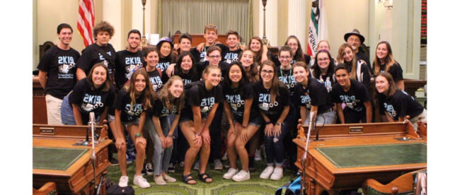 Sandy Taradash's grandchildren joined friends from Camp Newman’s 15 year old Hevrah group lobbying in Sacramento for Criminal Justice and Immigration Reform 