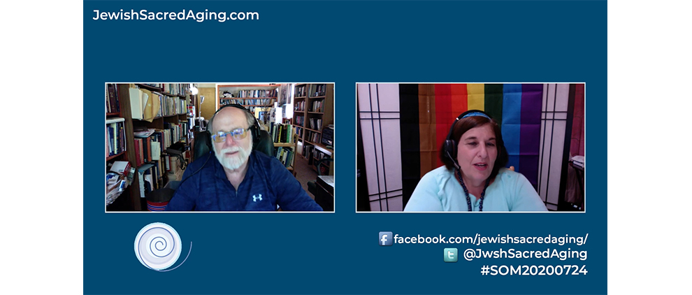 Rabbi Richard Address interviews Rabbi Denise Eger on the July 24, 2020 Seekers of Meaning Podcast and TV show