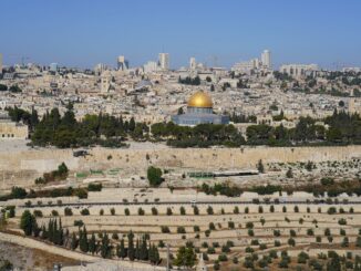 jerusalem cityscape with the dome of the rock israel